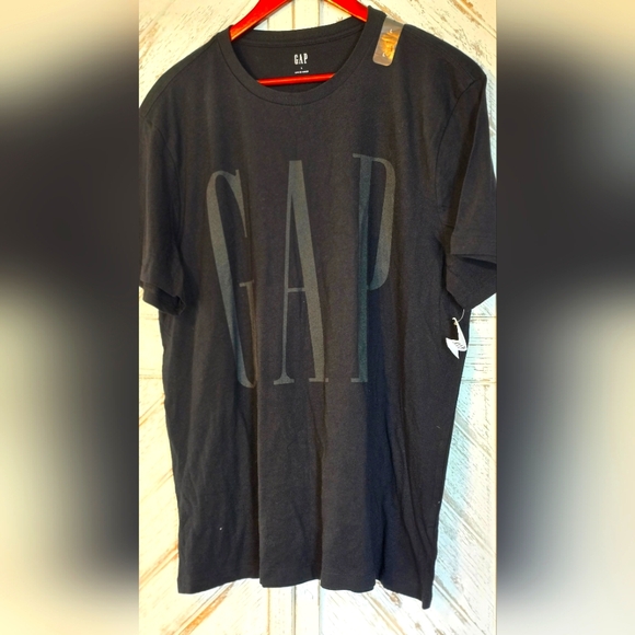 GAP Black Short Sleeve Tee Classic Crew Neck - Picture 1 of 5